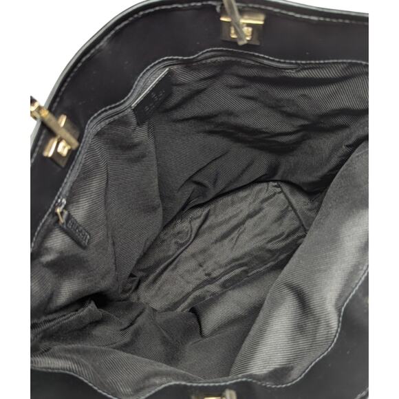 Gucci GG monogram canvas tote bucket shoulder bag large black neutral - Picture 12 of 13
